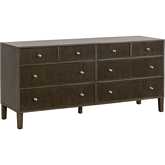 Highland 8 Drawer Double Dresser in Dutch Brown Oak 5258.DB-OAK